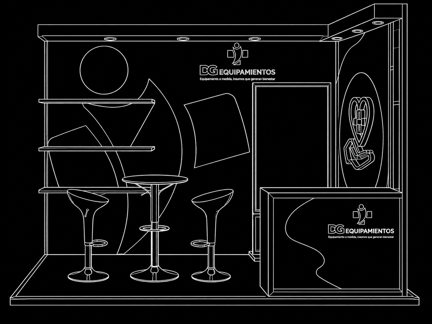 DG Equipamientos - dibujo arquitectónico del proyecto
